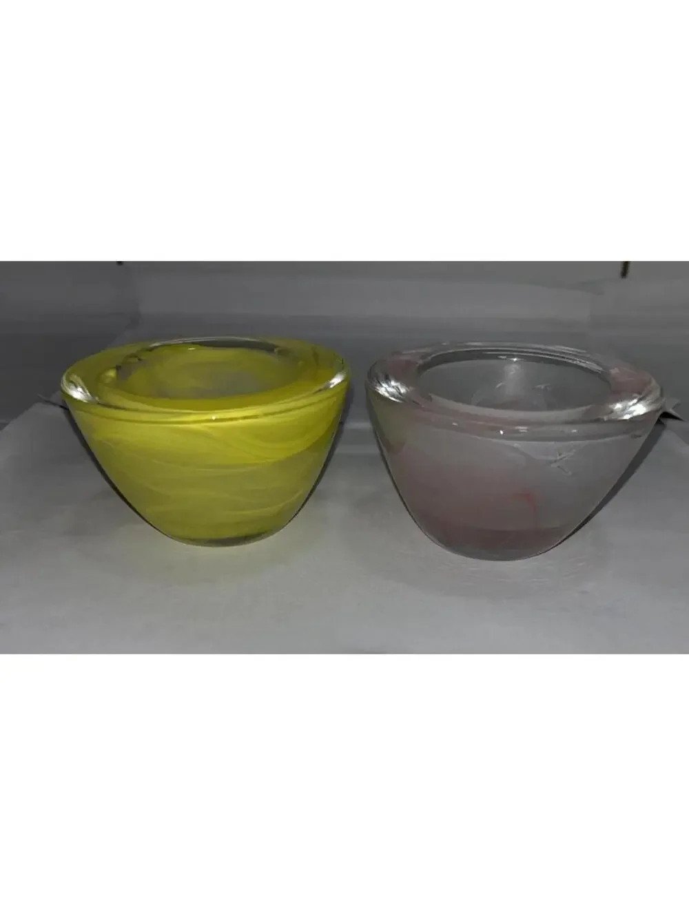 Partylite Indulgence, Clarity, glass votive candle holders, set of 2, P7162 - Picture 4 of 4